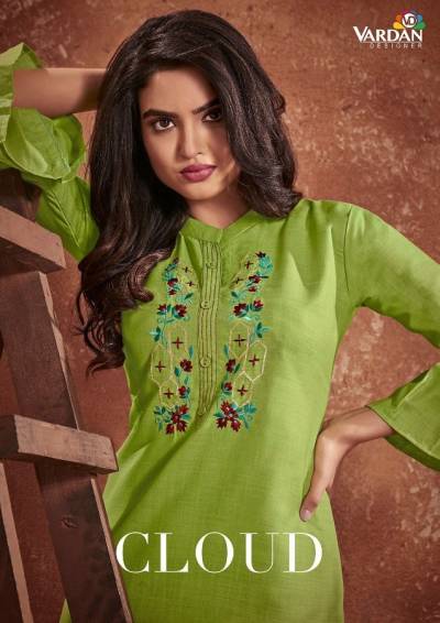 Cloud By Vardhan Designer Fancy Embroidered Kurti Collection